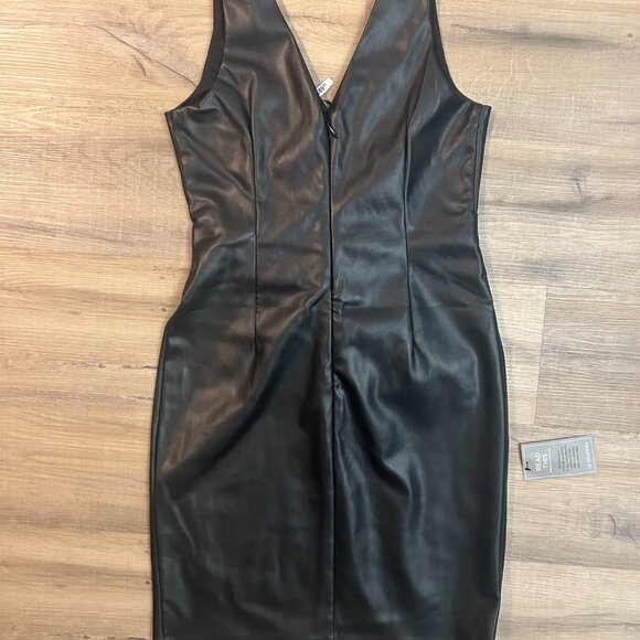 Le Chateau Faux Leather Dress - Picture 2 of 4